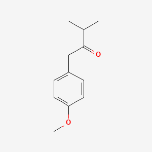 1-(4-Methoxyphenyl)-3-methylbutan-2-one chemical structure (CAS 61173-96-4)