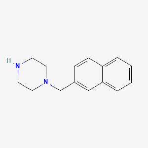 1-(Naphthalen-2-ylmethyl)piperazine chemical structure (CAS 61187-16-4)
