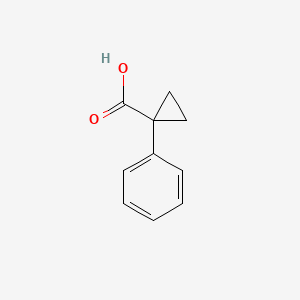 1-Phenylcyclopropanecarboxylic acid chemical structure (CAS 6120-95-2)