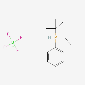 Di-tert-butyl(phenyl)phosphonium tetrafluoroborate chemical structure (CAS 612088-55-8)