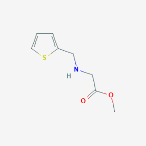 Methyl (thiophen-2-ylmethyl)glycinate chemical structure (CAS 612092-55-4)