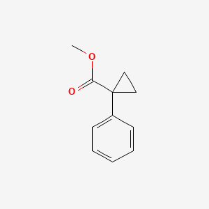 Methyl 1-phenylcyclopropanecarboxylate chemical structure (CAS 6121-42-2)