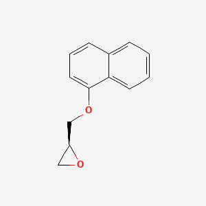 (S)-2-((Naphthalen-1-yloxy)methyl)oxirane chemical structure (CAS 61249-00-1)