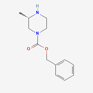 (S)-Benzyl 3-methylpiperazine-1-carboxylate chemical structure (CAS 612493-87-5)