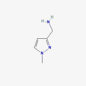 (1-Methyl-1H-pyrazol-3-yl)methanamine chemical structure (CAS 612511-81-6)
