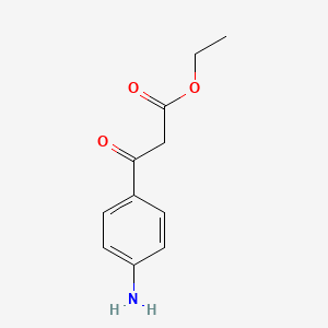 Ethyl 3-(4-aminophenyl)-3-oxopropanoate chemical structure (CAS 61252-00-4)