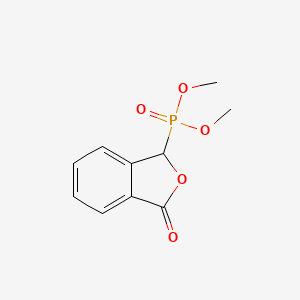 Dimethyl (3-oxo-1,3-dihydroisobenzofuran-1-yl)phosphonate chemical structure (CAS 61260-15-9)