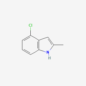 4-Chloro-2-methyl-1H-indole chemical structure (CAS 6127-16-8)