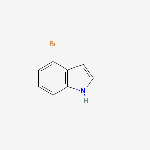 4-Bromo-2-methyl-1H-indole chemical structure (CAS 6127-18-0)