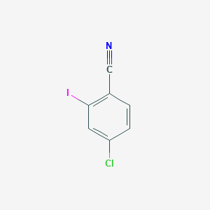 4-Chloro-2-iodobenzonitrile chemical structure (CAS 61272-75-1)