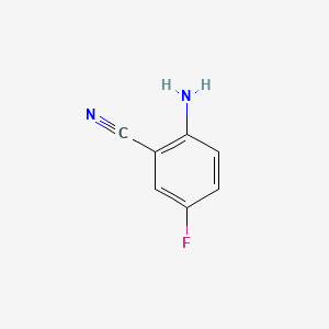 2-Amino-5-fluorobenzonitrile chemical structure (CAS 61272-77-3)