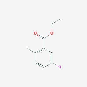 Ethyl 5-iodo-2-methylbenzoate chemical structure (CAS 612833-45-1)