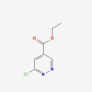 Ethyl 6-chloropyridazine-4-carboxylate chemical structure (CAS 612834-90-9)