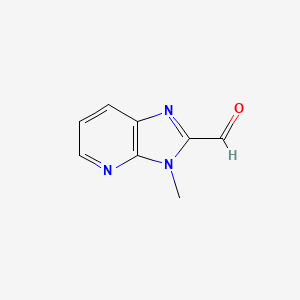 3-Methyl-3H-imidazo[4,5-b]pyridine-2-carbaldehyde chemical structure (CAS 61289-66-5)