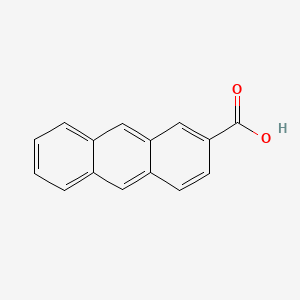 2-Anthracenecarboxylic Acid chemical structure (CAS 613-08-1)
