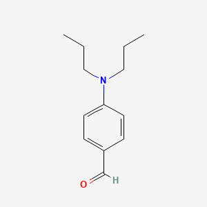 4-(Dipropylamino)benzaldehyde chemical structure (CAS 613-28-5)