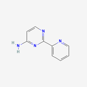 2-(Pyridin-2-yl)pyrimidin-4-amine chemical structure (CAS 61310-37-0)