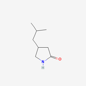 4-Isobutylpyrrolidin-2-one chemical structure (CAS 61312-87-6)