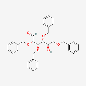 (2S,3S,4R,5R)-2,3,4,6-Tetrakis(benzyloxy)-5-hydroxyhexanal chemical structure (CAS 61330-61-8)