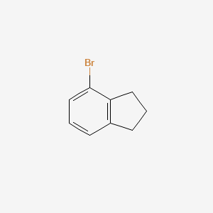 4-Bromo-2,3-dihydro-1H-indene chemical structure (CAS 6134-53-8)