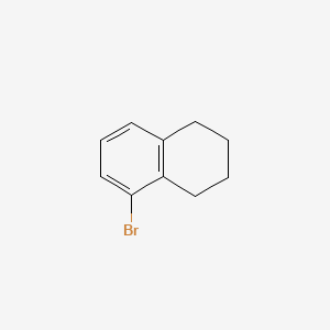 5-Bromo-1,2,3,4-tetrahydronaphthalene chemical structure (CAS 6134-55-0)