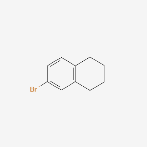 6-Bromo-1,2,3,4-tetrahydronaphthalene chemical structure (CAS 6134-56-1)