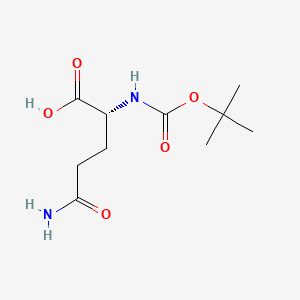 Boc-D-Gln-OH chemical structure (CAS 61348-28-5)