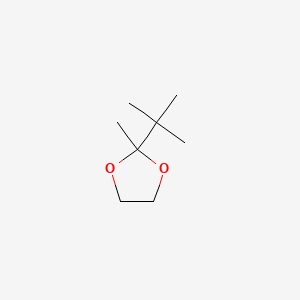 2-(tert-Butyl)-2-methyl-1,3-dioxolane chemical structure (CAS 6135-54-2)