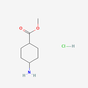 cis-Methyl 4-aminocyclohexanecarboxylate hydrochloride chemical structure (CAS 61367-16-6)