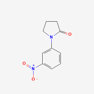 1-(3-Nitrophenyl)pyrrolidin-2-one chemical structure (CAS 61372-79-0)