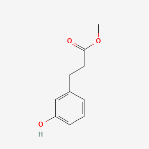 Methyl 3-(3-hydroxyphenyl)propanoate chemical structure (CAS 61389-68-2)