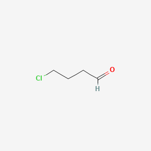 4-Chlorobutanal chemical structure (CAS 6139-84-0)