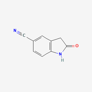 2-Oxoindoline-5-carbonitrile chemical structure (CAS 61394-50-1)