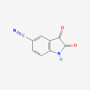 2,3-Dioxoindoline-5-carbonitrile chemical structure (CAS 61394-92-1)