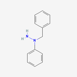1-Benzyl-1-phenylhydrazine chemical structure (CAS 614-31-3)