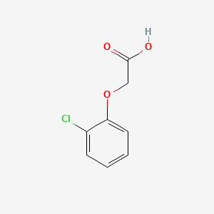 (2-Chlorophenoxy)acetic acid chemical structure (CAS 614-61-9)