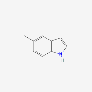 5-Methylindole chemical structure (CAS 614-96-0)