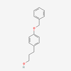 3-(4-(Benzyloxy)phenyl)propan-1-ol chemical structure (CAS 61440-45-7)