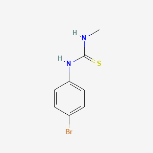 1-(4-Bromophenyl)-3-methylthiourea chemical structure (CAS 61449-55-6)