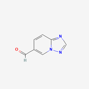 [1,2,4]Triazolo[1,5-a]pyridine-6-carbaldehyde chemical structure (CAS 614750-81-1)