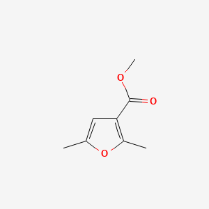 Methyl 2,5-dimethylfuran-3-carboxylate chemical structure (CAS 6148-34-1)