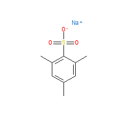 Sodium mesitylenesulfonate chemical structure (CAS 6148-75-0)