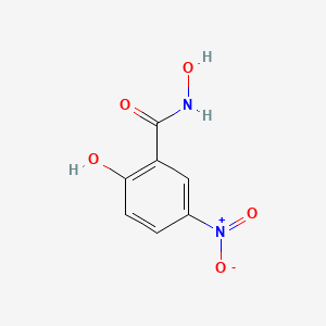 N,2-Dihydroxy-5-nitrobenzamide chemical structure (CAS 61494-42-6)