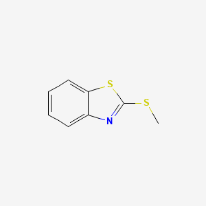 2-(Methylthio)benzo[d]thiazole chemical structure (CAS 615-22-5)