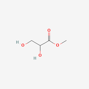 Methyl 2,3-dihydroxypropanoate chemical structure (CAS 615-34-9)