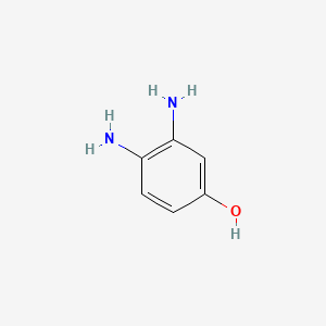3,4-Diaminophenol chemical structure (CAS 615-72-5)