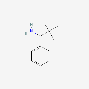 2,2-Dimethyl-1-phenylpropan-1-amine chemical structure (CAS 61501-04-0)