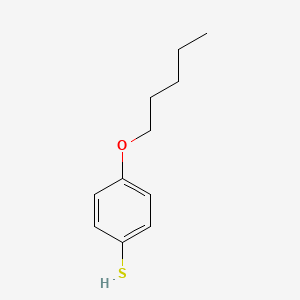 4-(Pentyloxy)benzenethiol chemical structure (CAS 61519-09-3)