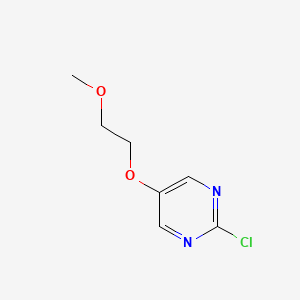 2-Chloro-5-(2-methoxyethoxy)pyrimidine chemical structure (CAS 61533-68-4)