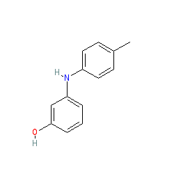 3-(p-Tolylamino)phenol chemical structure (CAS 61537-49-3)